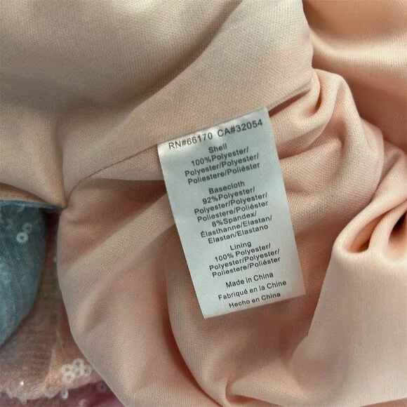 Hutch Anthropologie Rainbow Ombré Sequin Mesh Midi Slip Skirt Size M - Picture 10 of 11